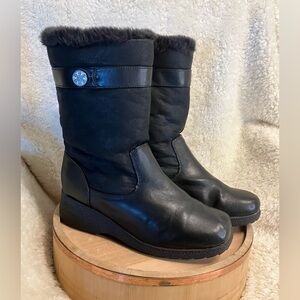 Weathermates Khombu Vegan Leather Faux Fur Boot Size 11M